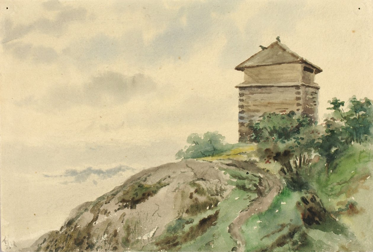 Block House, Alaska, 1887 r. autorstwa Theodore J. Richardson