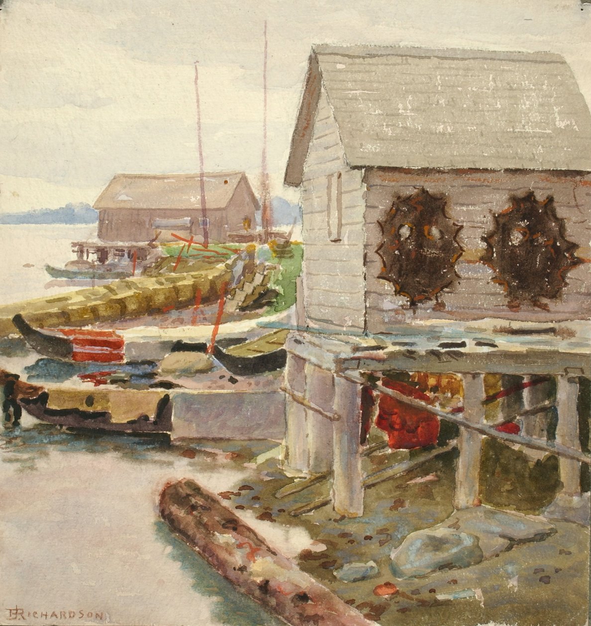 Suszenie skór, Sitka autorstwa Theodore J. Richardson