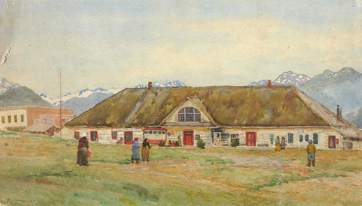 Old Russian Trading Post, Sitka autorstwa Theodore J. Richardson