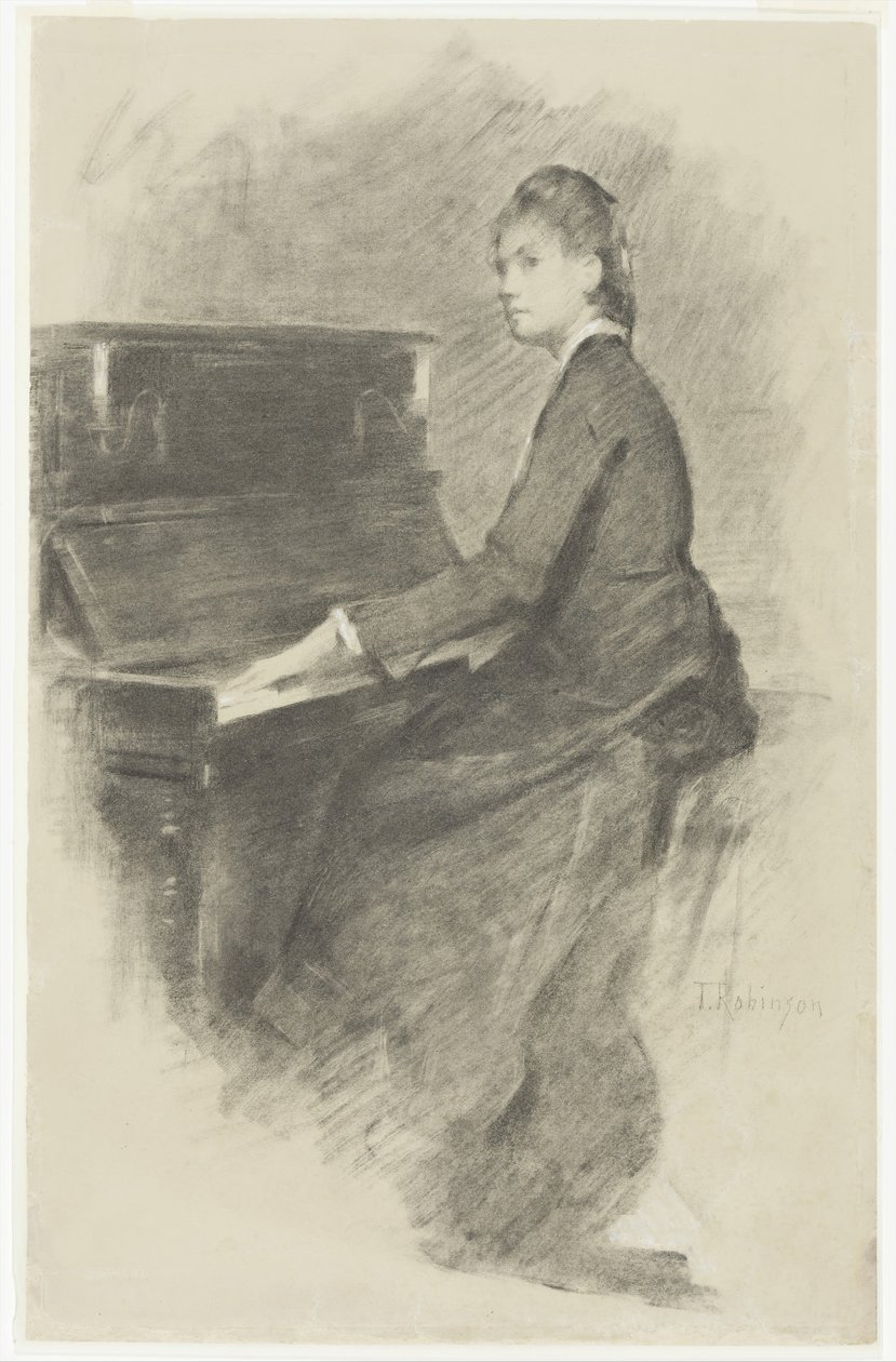 Przy fortepianie ok. godz. 1887. autorstwa Theodore Robinson