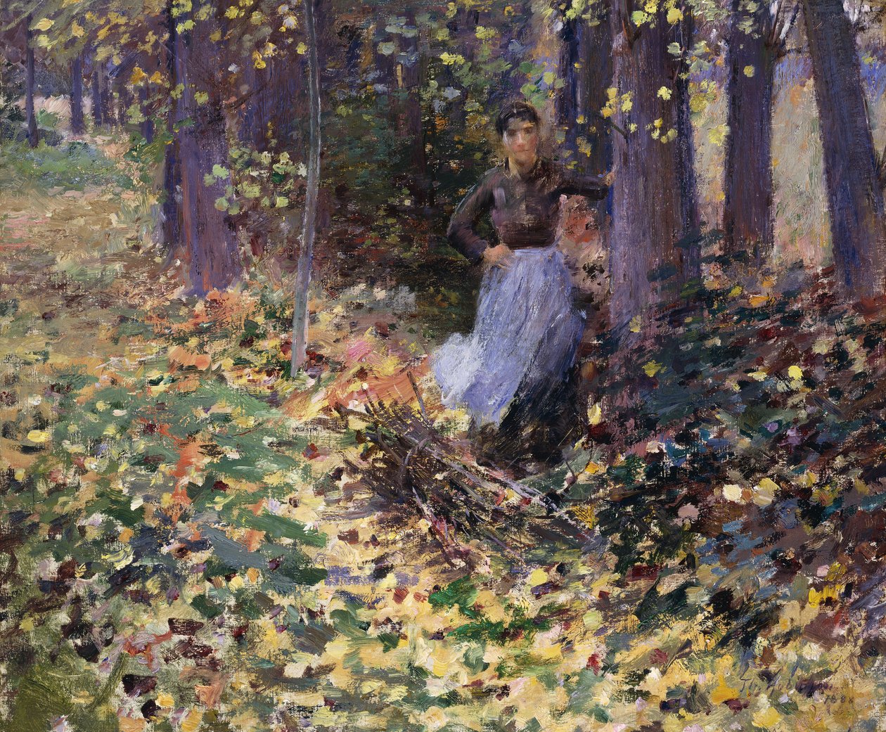 Jesienne słońce, 1888 autorstwa Theodore Robinson