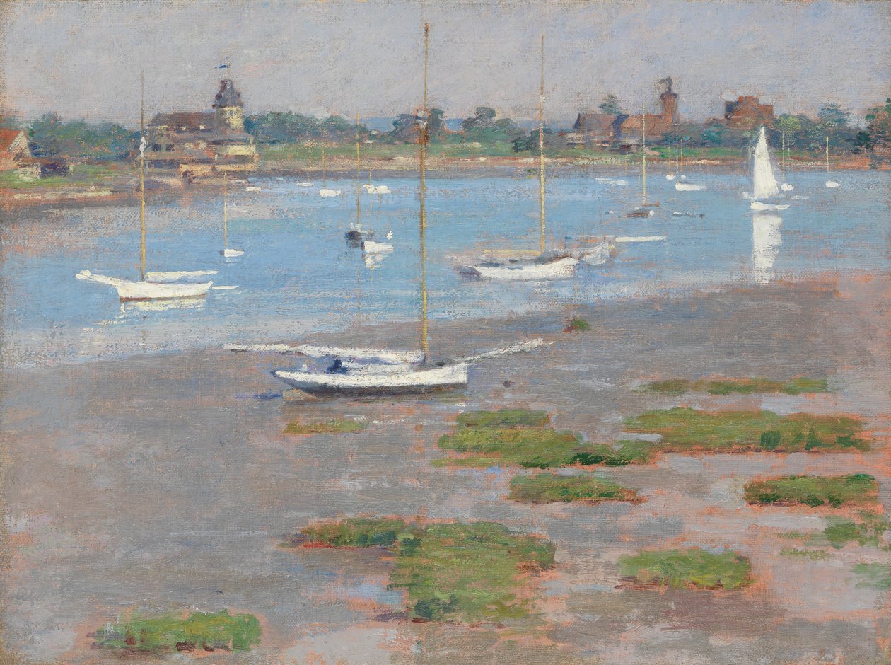 Odpływ, Riverside Yacht Club, 1894. autorstwa Theodore Robinson