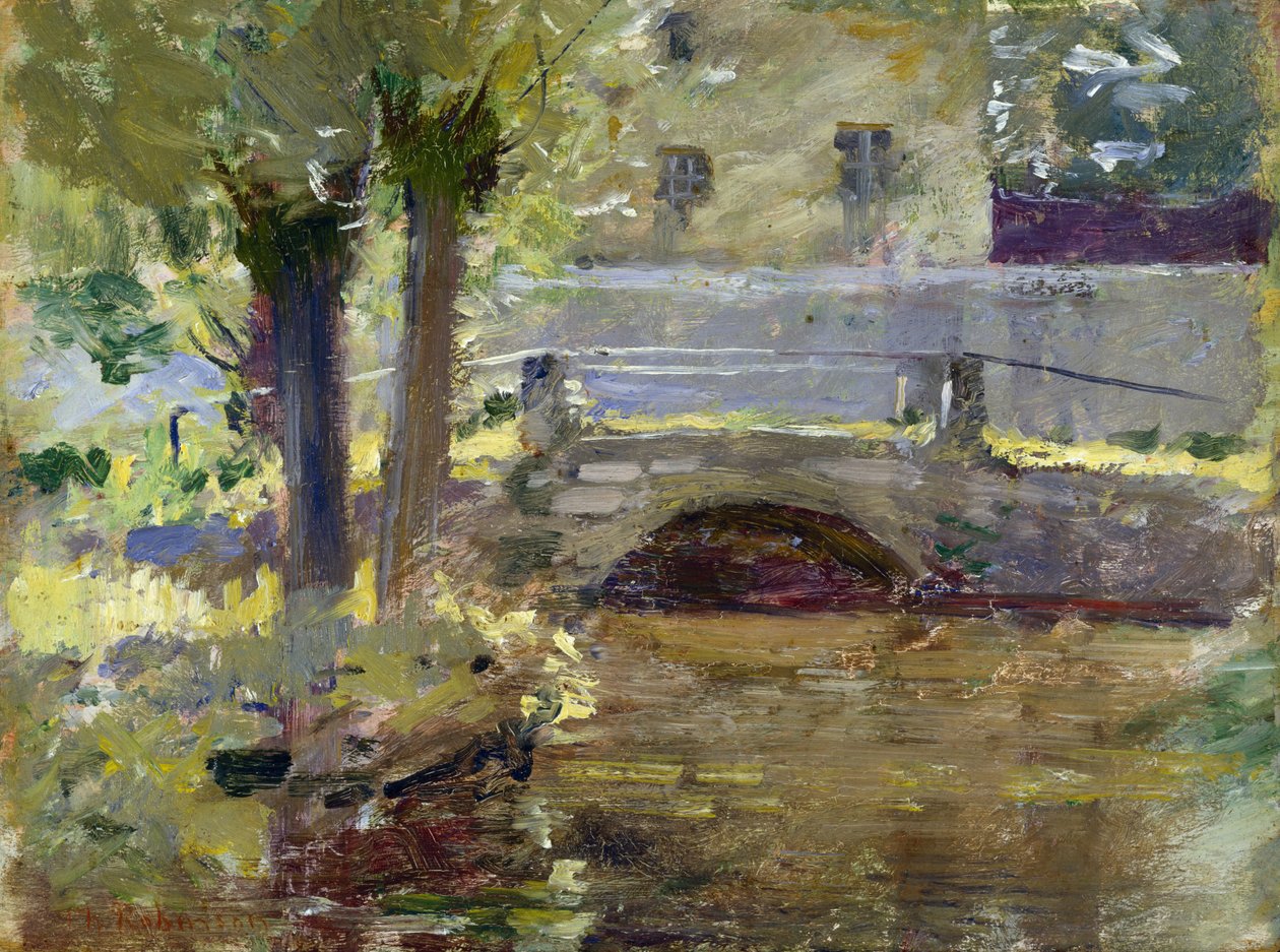 Most w Giverny autorstwa Theodore Robinson