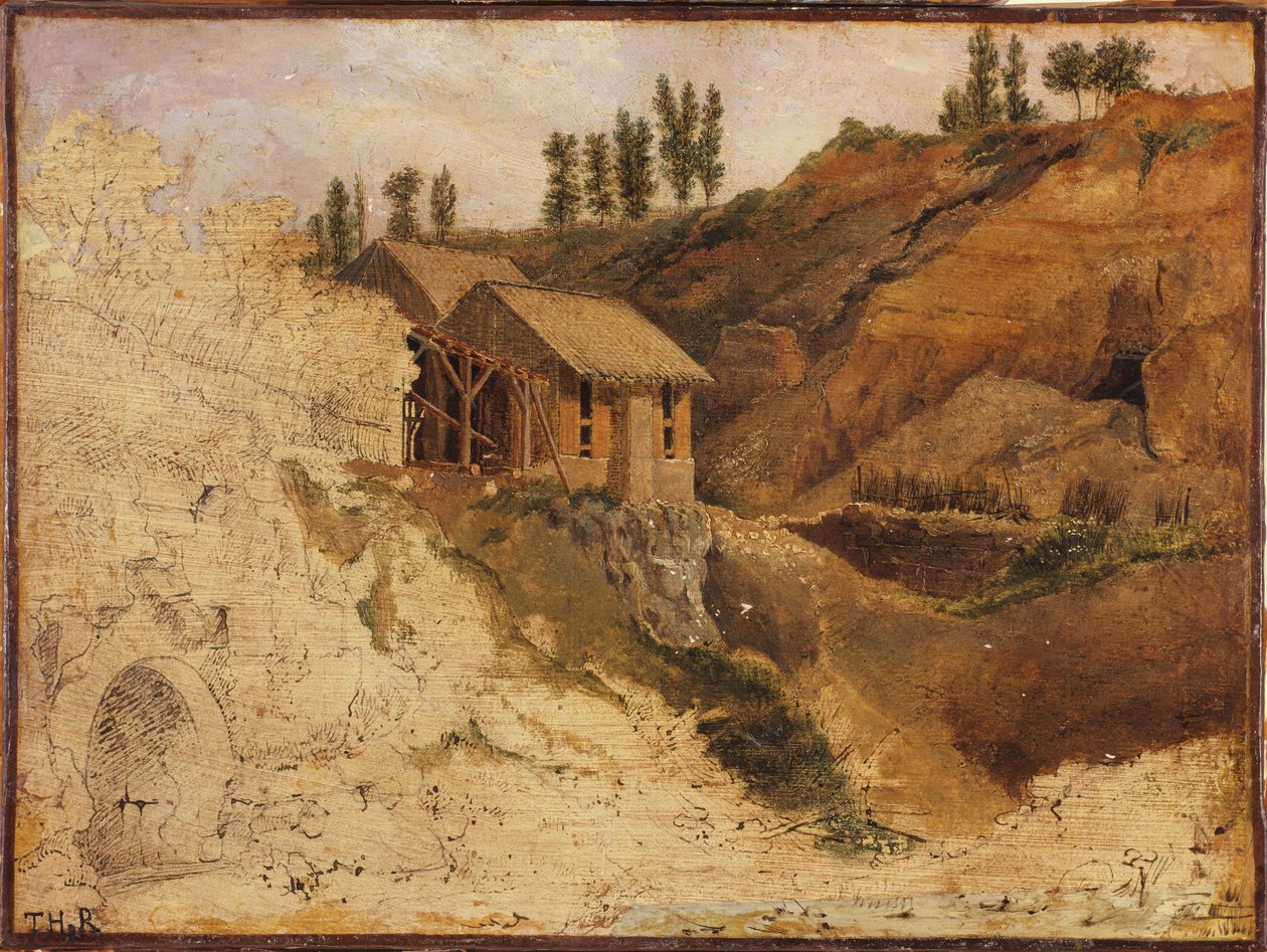 Kamieniołom autorstwa Theodore Rousseau