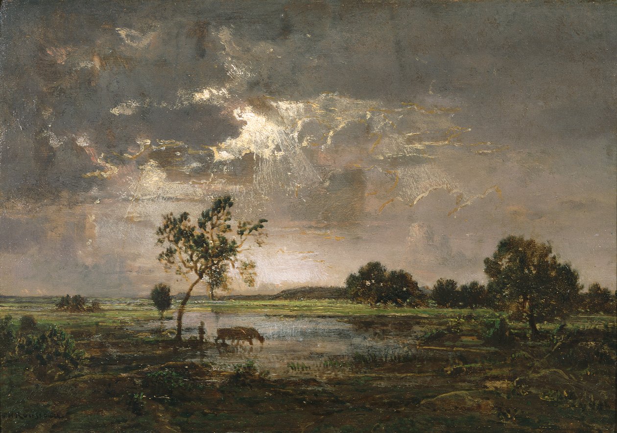 Krajobraz autorstwa Theodore Rousseau