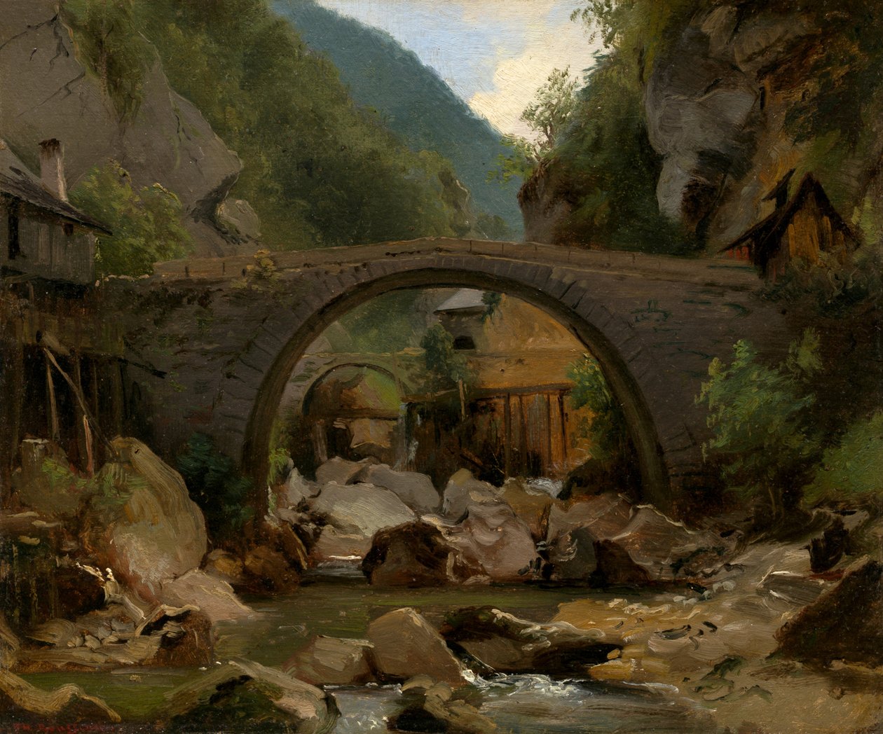Górski potok w Owernii, 1830. autorstwa Theodore Rousseau