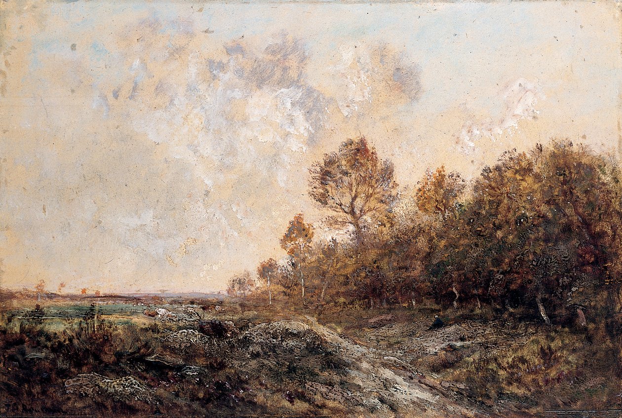Krawędź drewna autorstwa Pierre Etienne Theodore Rousseau