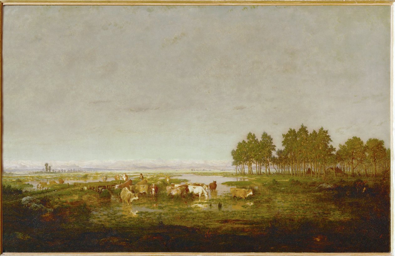 Bagno w Landes ... autorstwa Theodore Rousseau