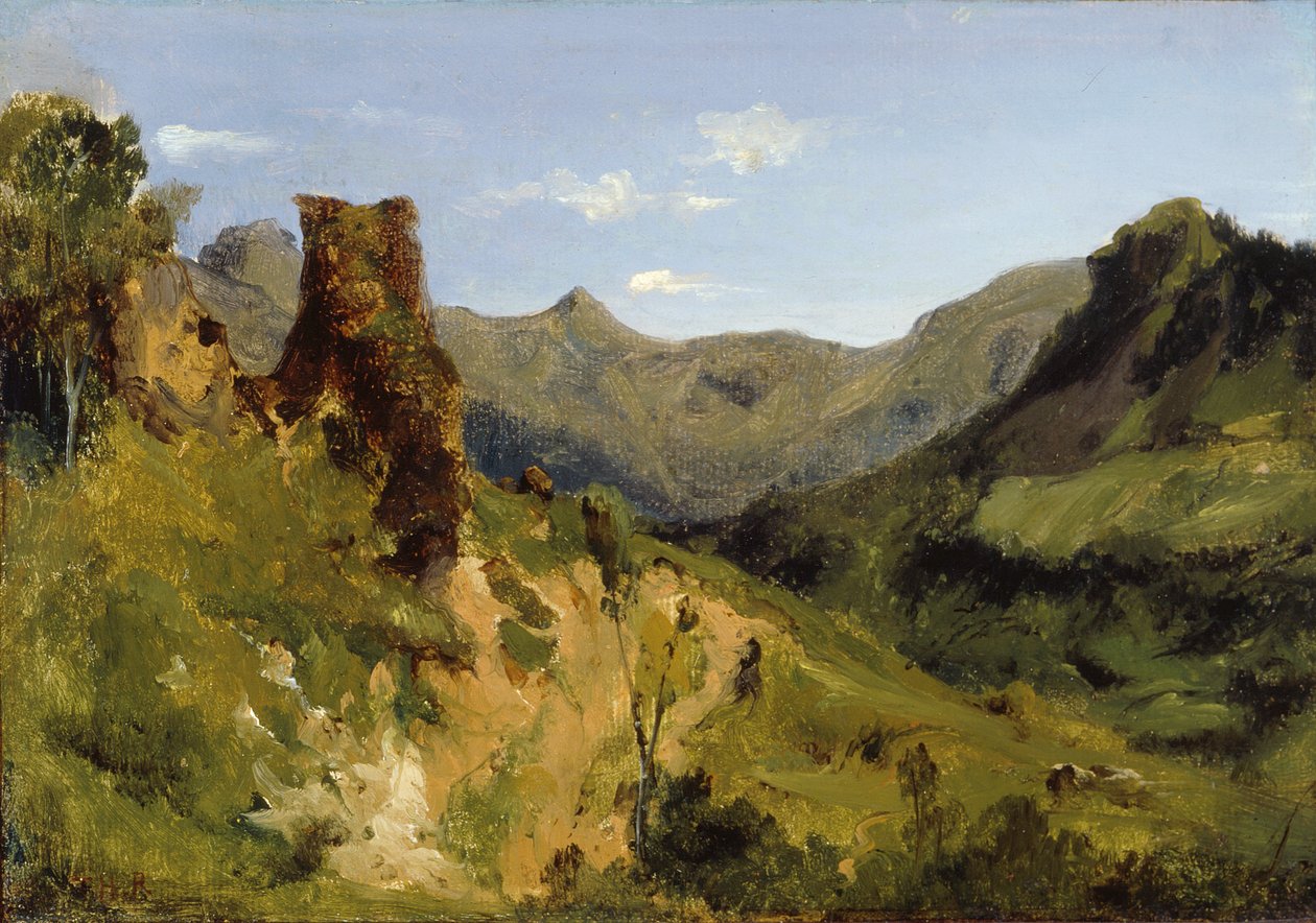 Dolina w górach Owernii autorstwa Theodore Rousseau