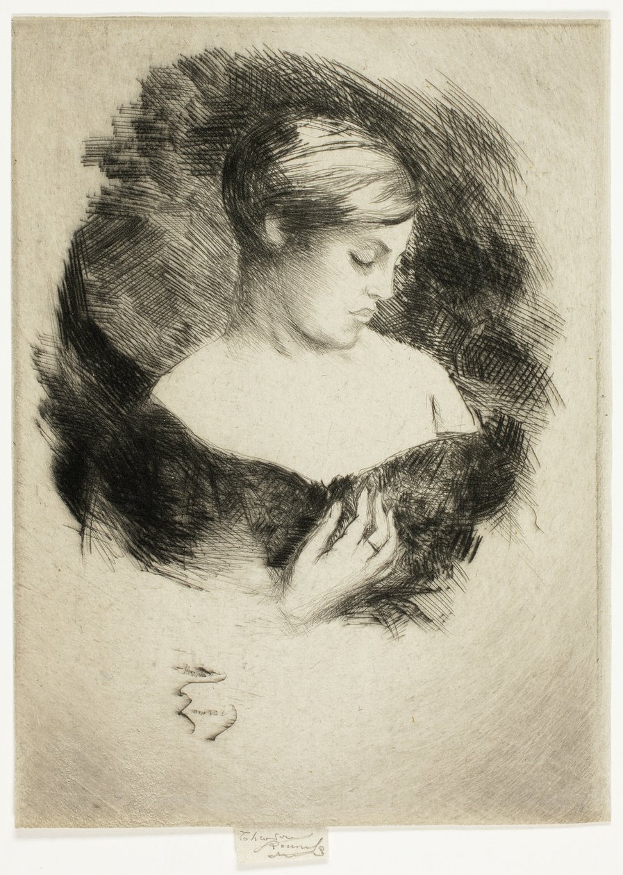 Profil kobiety autorstwa Theodore Roussel