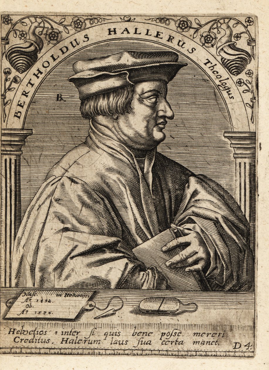 Berchtold Haller autorstwa Theodore de Bry