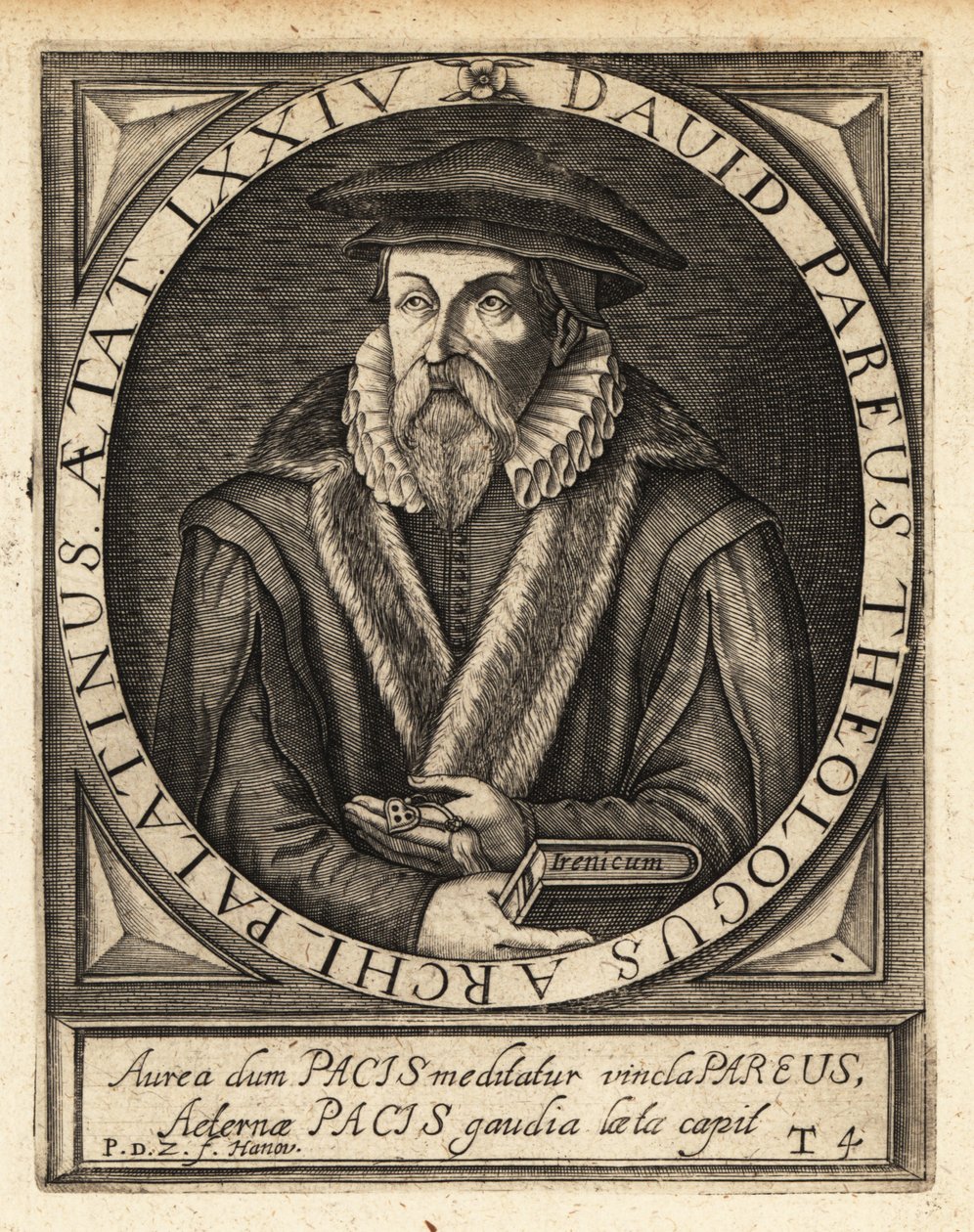 Dawid Pareus autorstwa Theodore de Bry