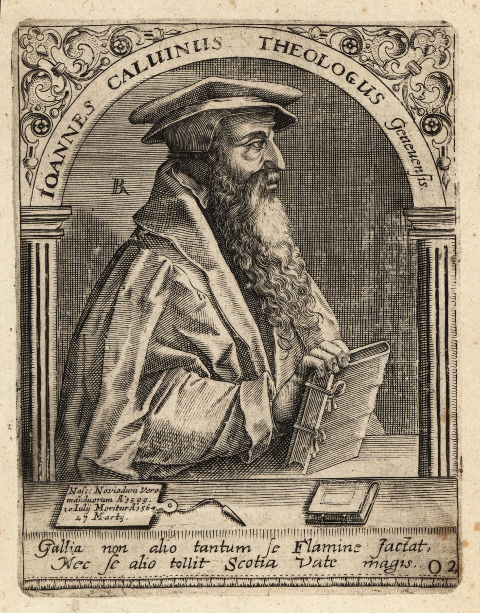 Jean Calvin autorstwa Theodore de Bry