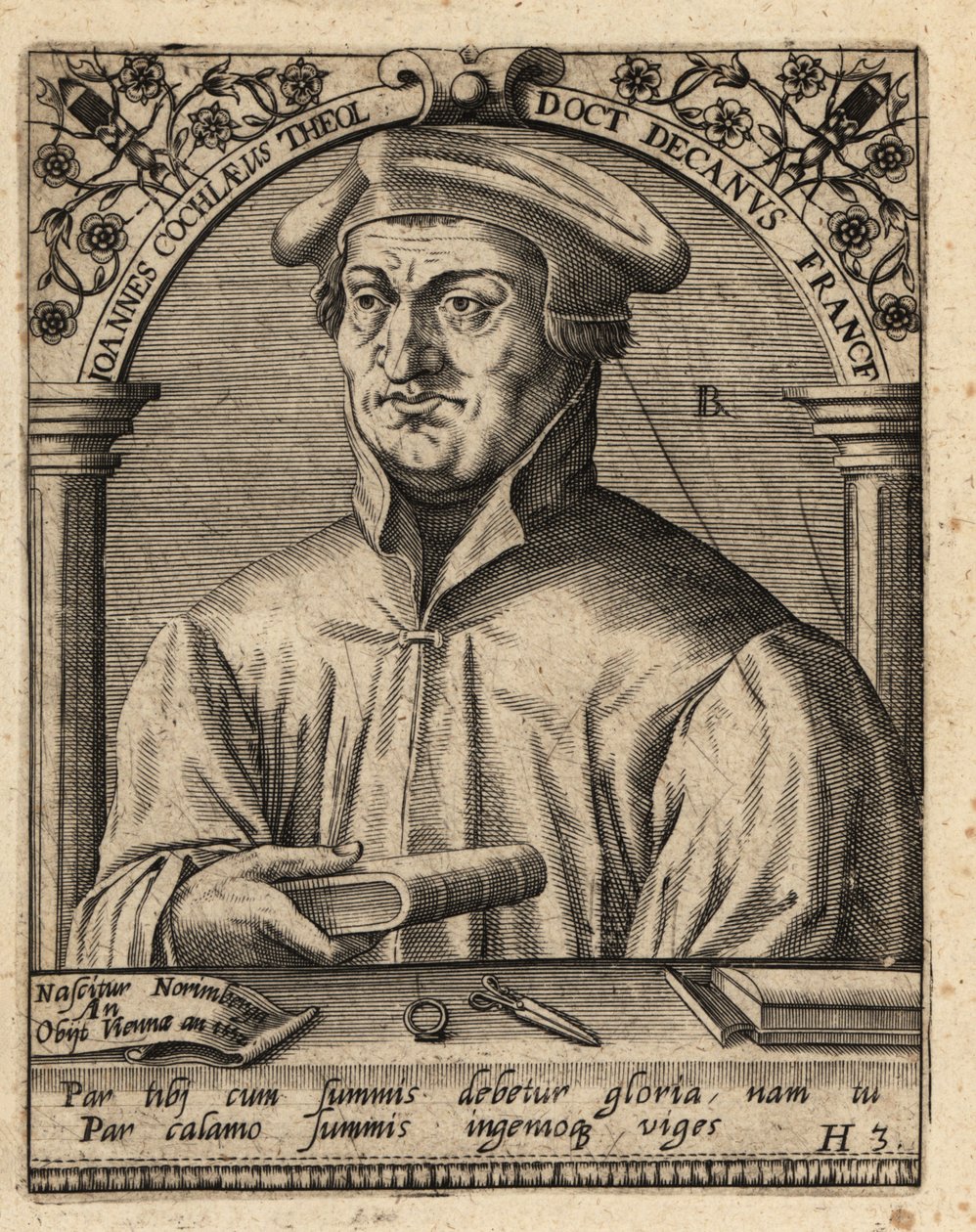 Johann Cochlaeus autorstwa Theodore de Bry