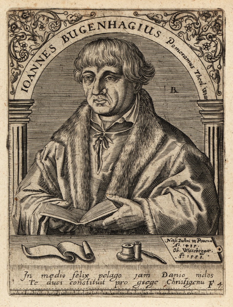 Johannes Bugenhagen autorstwa Theodore de Bry