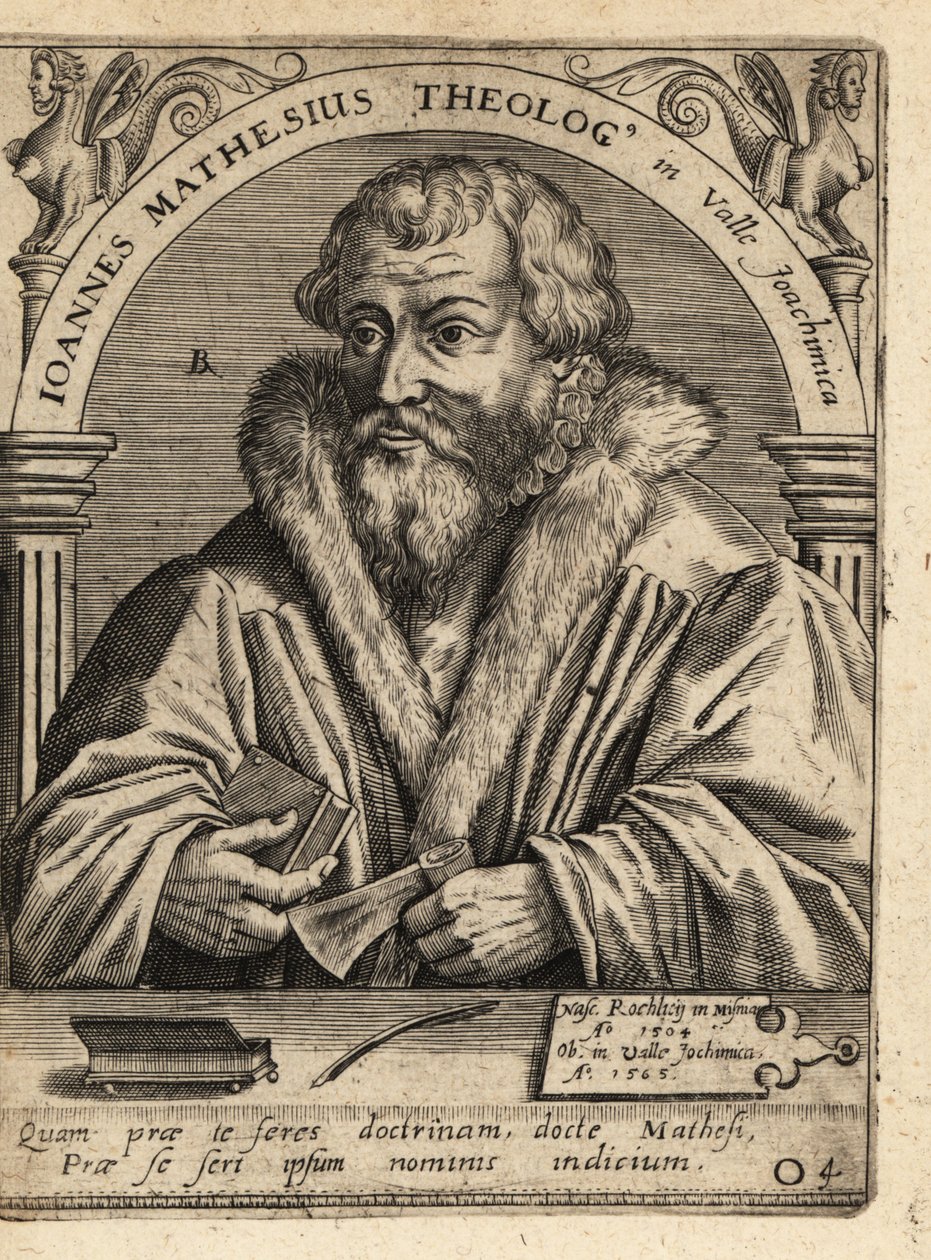 Johannes Mathesius autorstwa Theodore de Bry