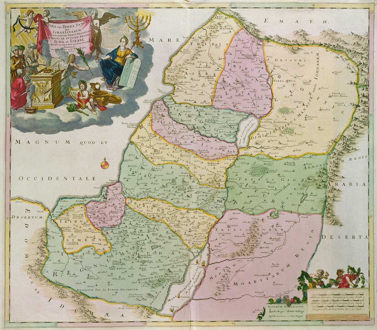 Mapa Ziemi Świętej autorstwa Theodorus Danckerts