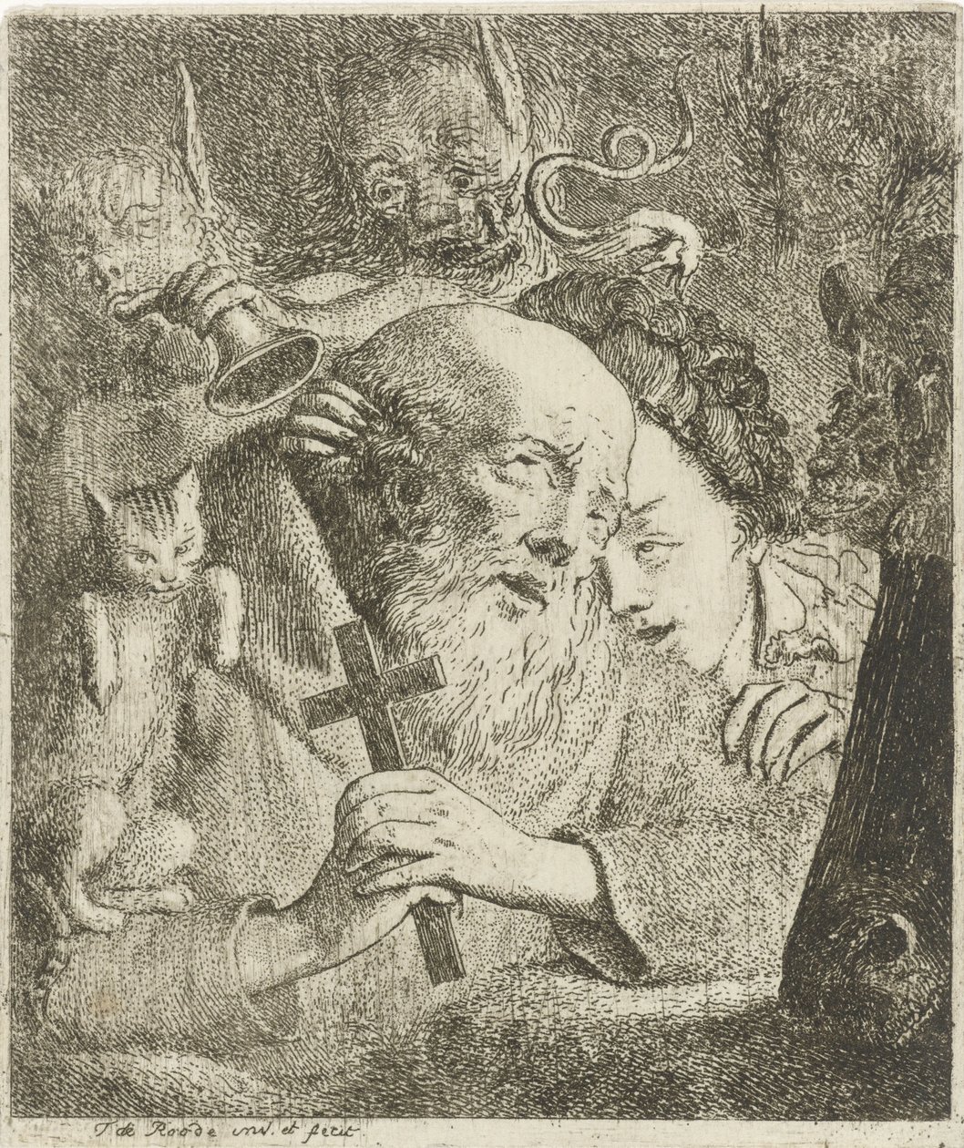 Kuszenie św. Antoniego autorstwa Theodorus de Roode