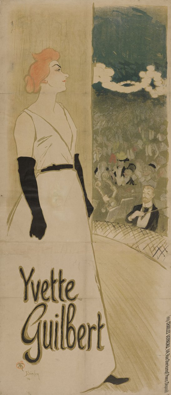 Ambasadorzy Yvette Guilbert, 1894 autorstwa Théophile Alexandre Steinlen