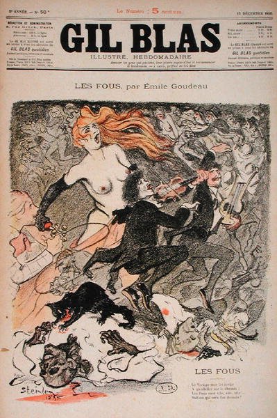 Lunatycy, z "Gil Blas autorstwa Théophile Alexandre Steinlen