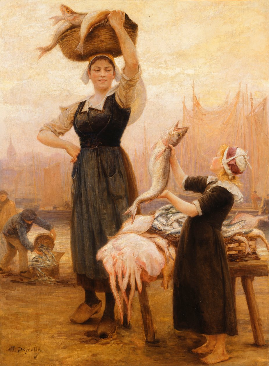 Powrót do wędkarstwa, autorstwa Theophile Louis Deyrolle