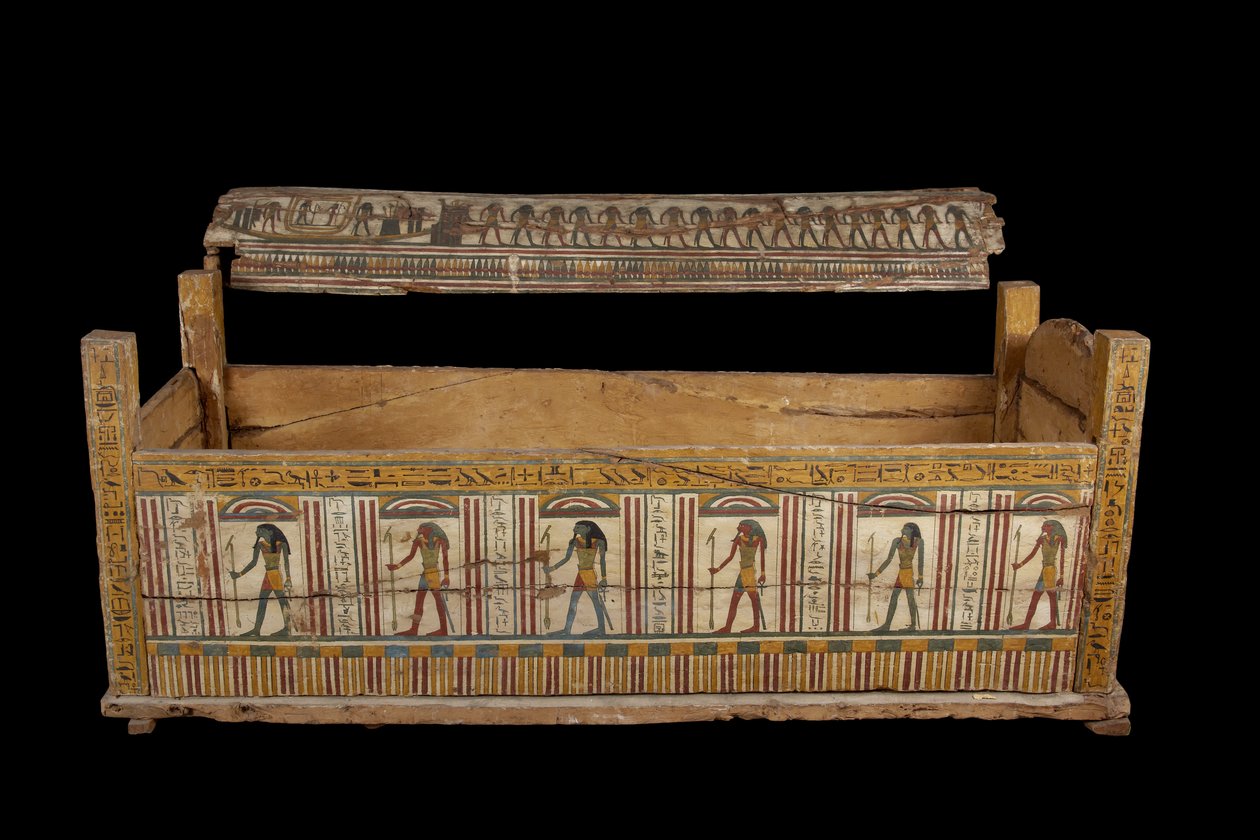 Trumna Djeddjehutefankh (drewno i kość) autorstwa Third Intermediate Period Egyptian