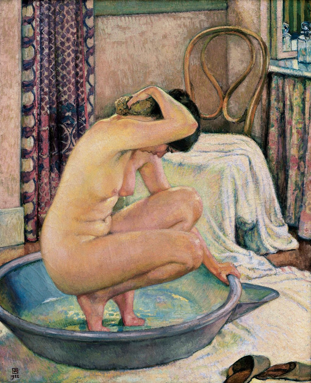 „Akt w basenie” autorstwa Théo van Rysselberghe