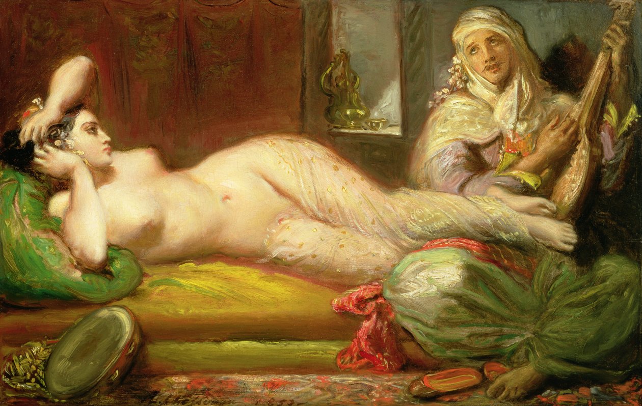 Leżąca Odaliska, 1853 autorstwa Théodore Chassériau