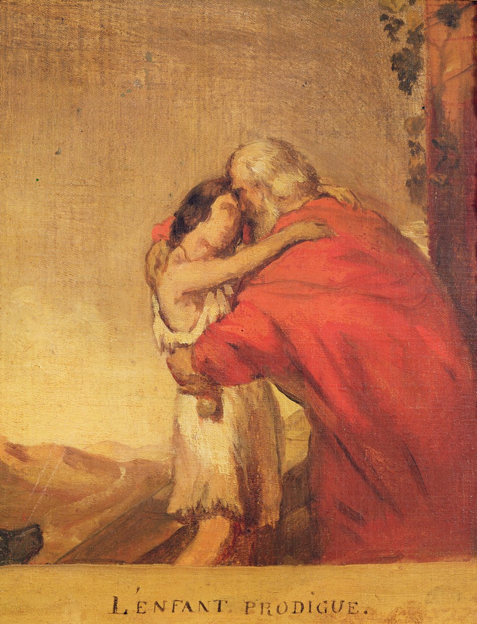 Powrót syna marnotrawnego (badanie przygotowawcze) autorstwa Théodore Chassériau