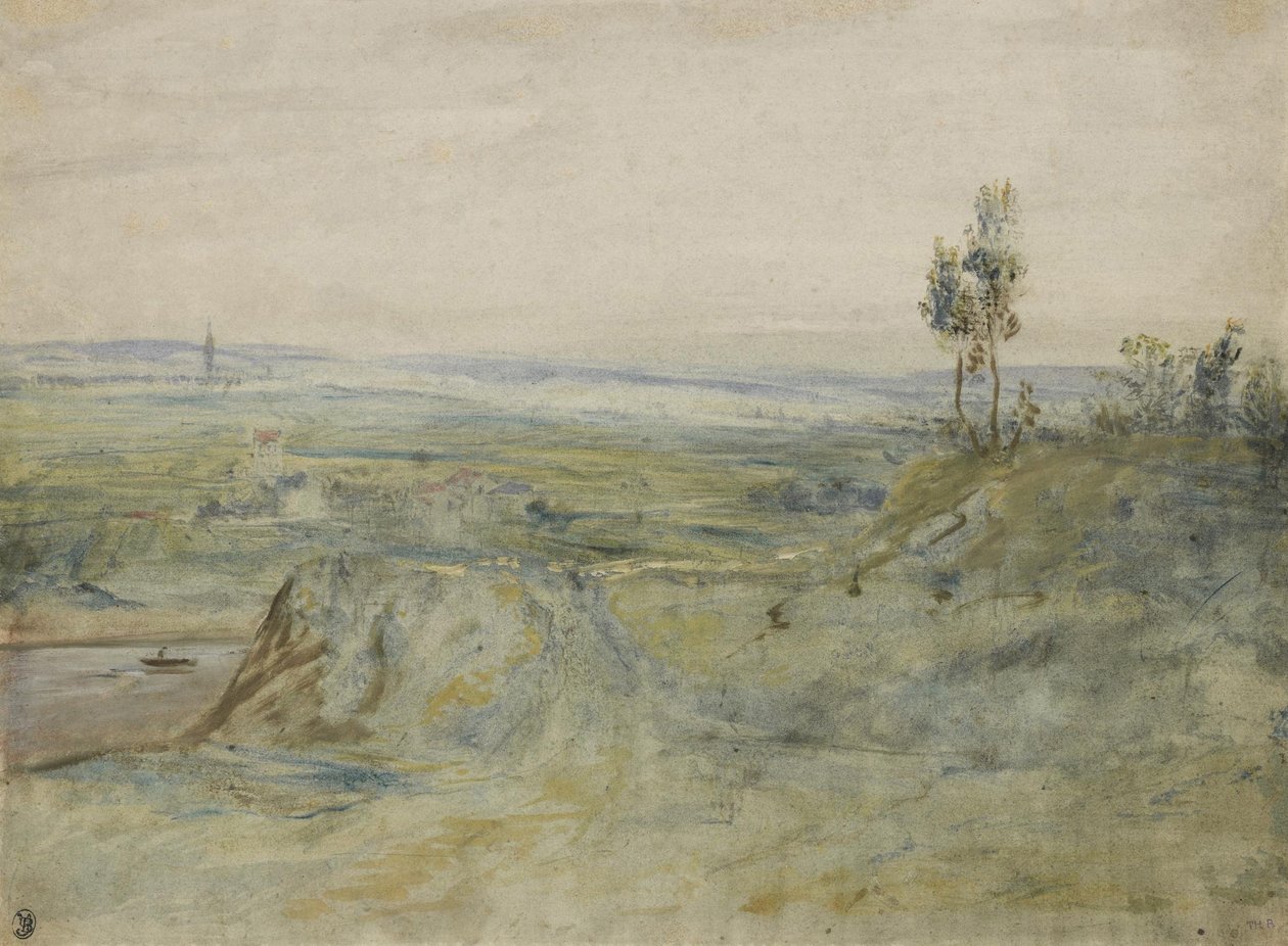 La Plaine, widok z wyżyn Meudon autorstwa Pierre Etienne Theodore Rousseau