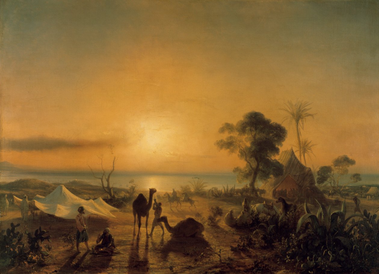 Obóz w Staoueli, 1830. autorstwa Jean Antoine Theodore Gudin