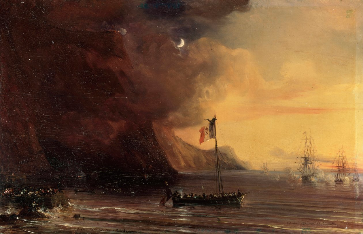 Transport z ciałem Napoleona, 1841. autorstwa Jean Antoine Theodore Gudin
