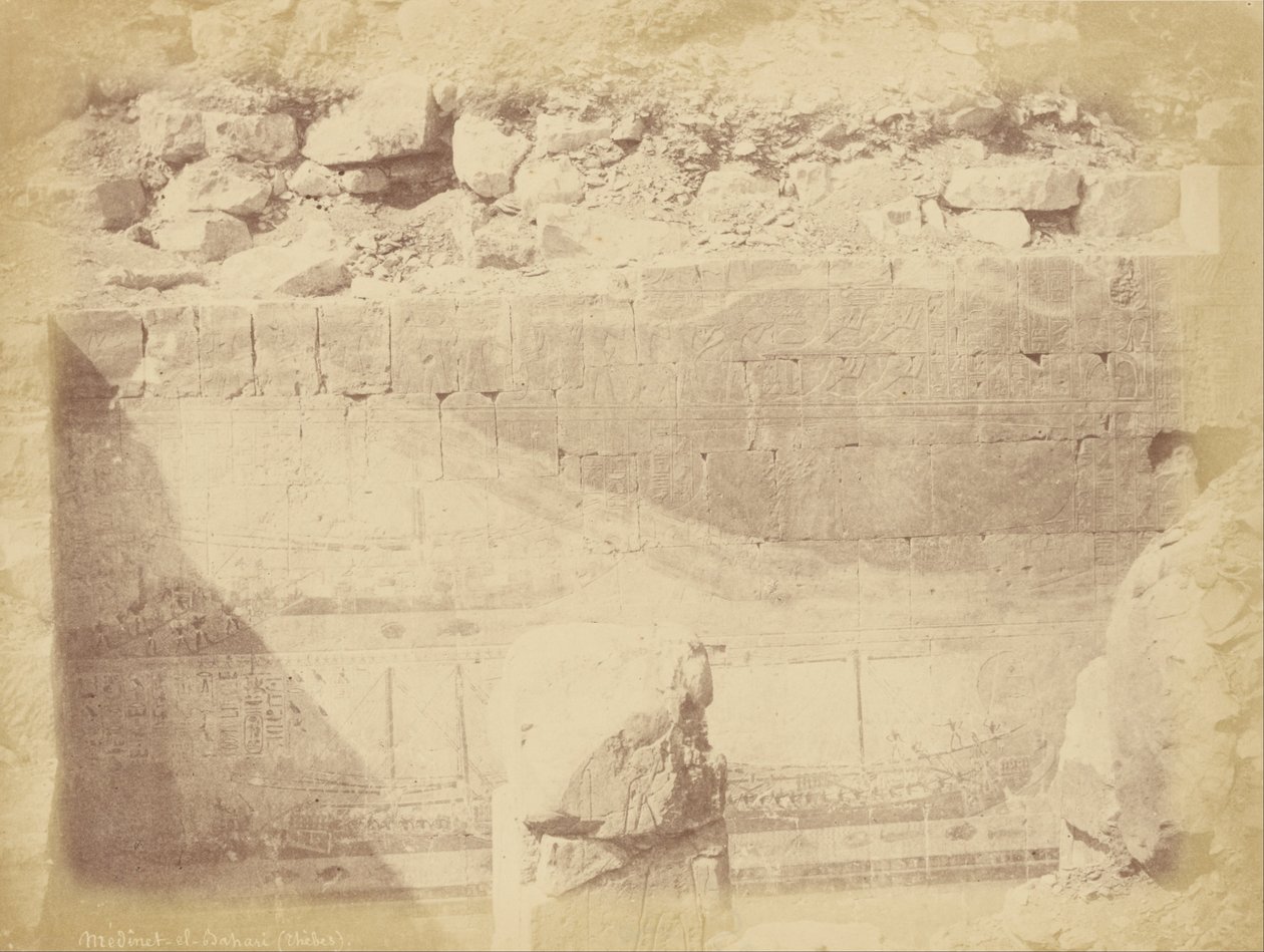 Medinat al-Bahari (Teb) autorstwa Théodule Devéria