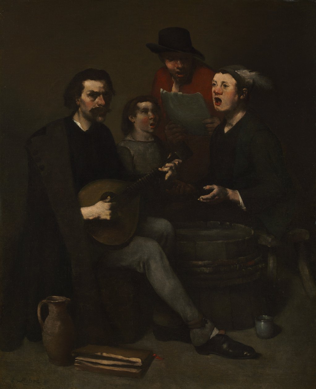 Śpiewacy, 1863-1868. autorstwa Auguste Theodule Ribot