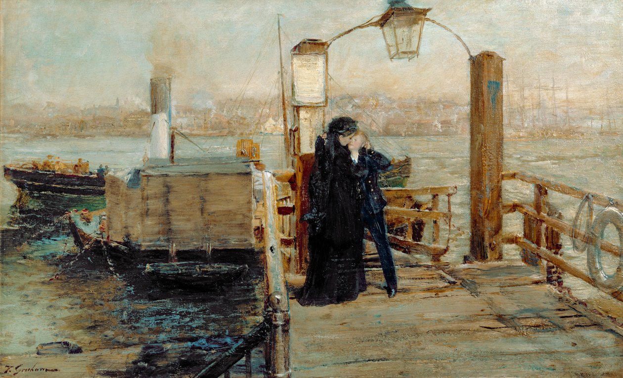 Scena lądowania autorstwa Thomas Alexander Ferguson Graham