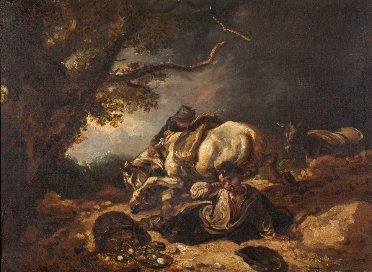 Nieszczęście na rynku jajek autorstwa Thomas Barker of Bath