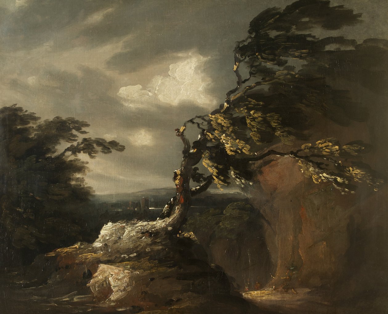 Burza w nocy, ok. 1800 autorstwa Thomas Barker of Bath