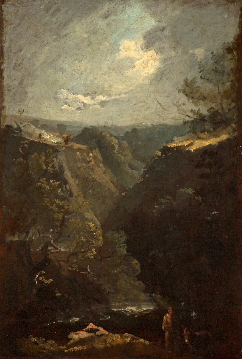 Skały knota, ok. 1824 r autorstwa Thomas Barker of Bath