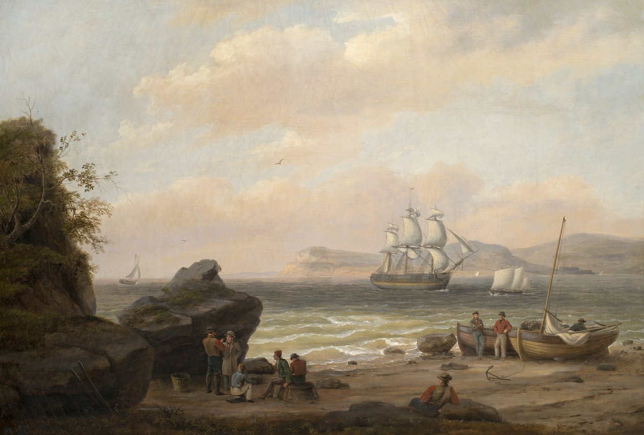 Widok morski, 1835 autorstwa Thomas Birch