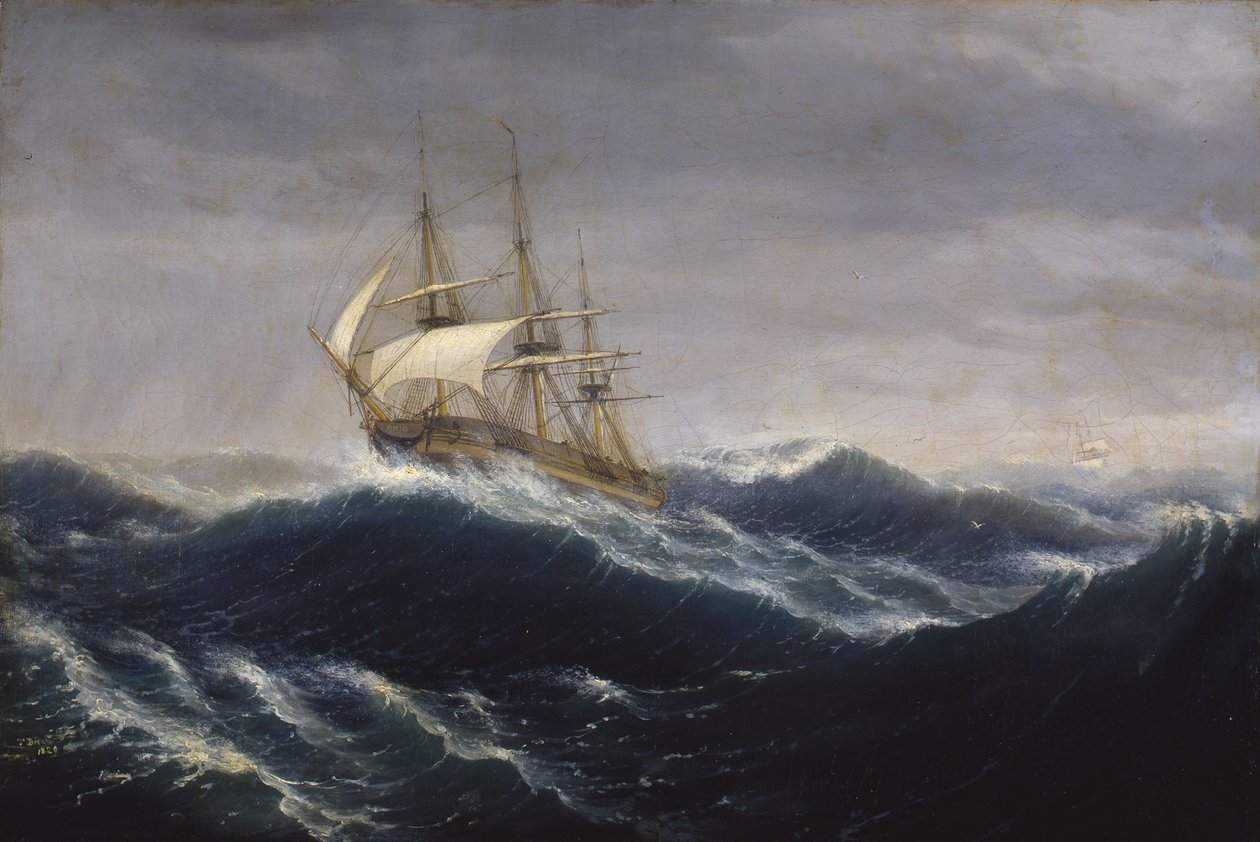 Statek Ohio, 1829 autorstwa Thomas Birch