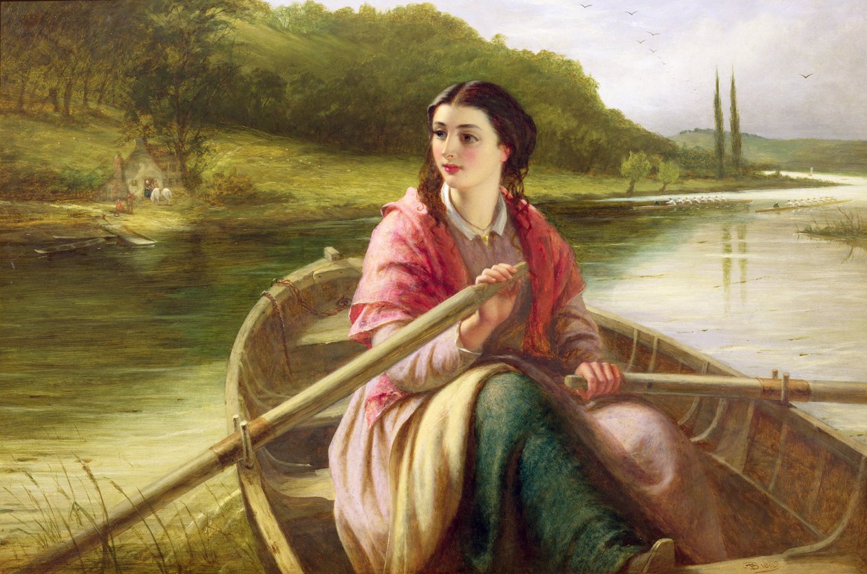 Córka przewoźnika, 1869 autorstwa Thomas Brooks