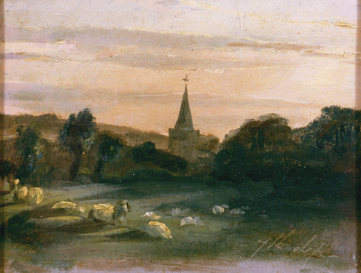 Kościół Stoke Poges (w protokóle z 261372) autorstwa Thomas Churchyard