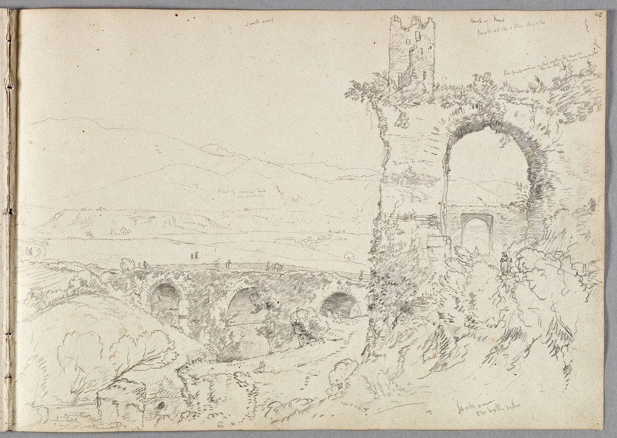 Widok w pobliżu Tivoli (rano) 1832 autorstwa Thomas Cole