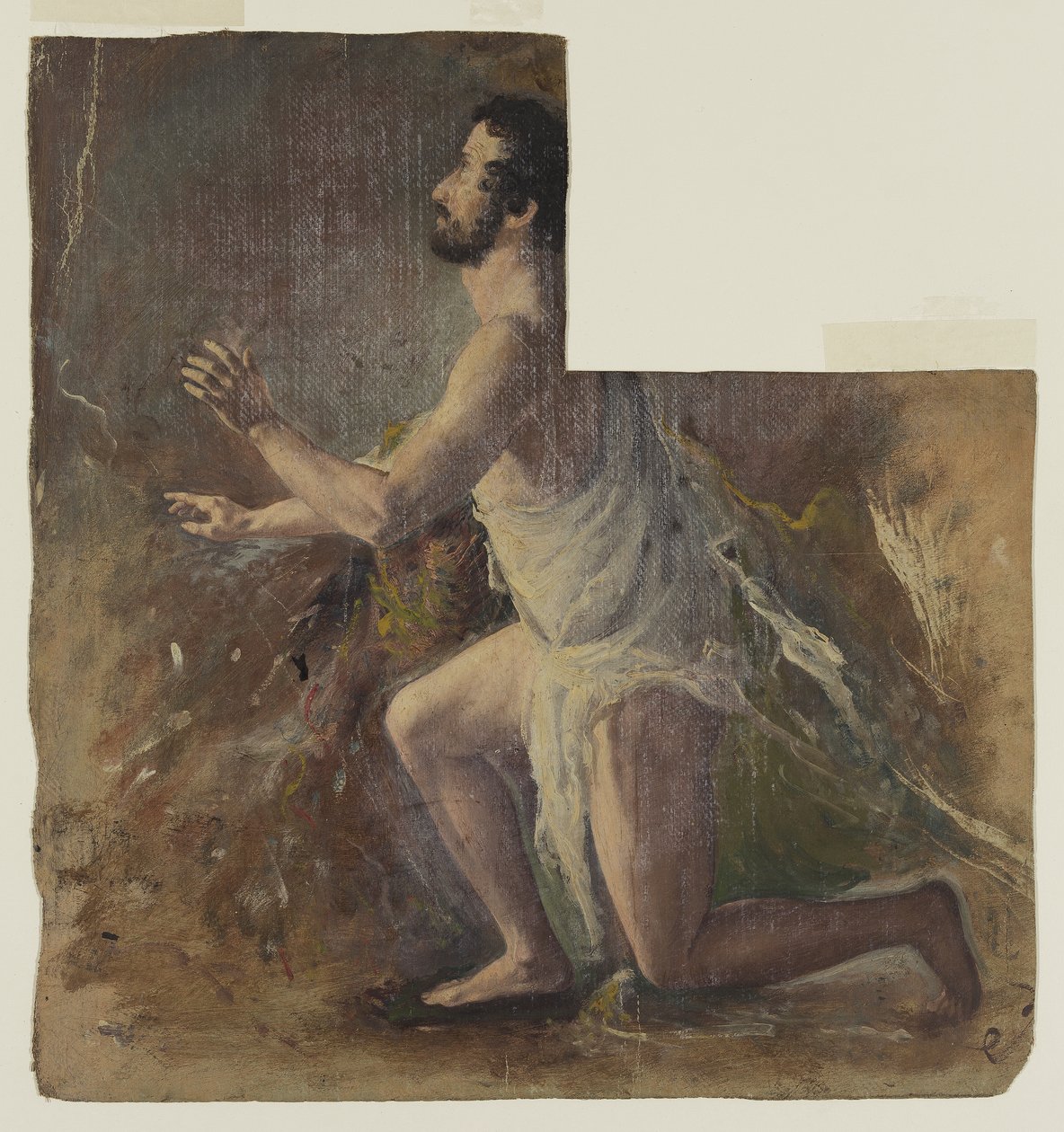 Klęcząca Męska Postać autorstwa Thomas Cole