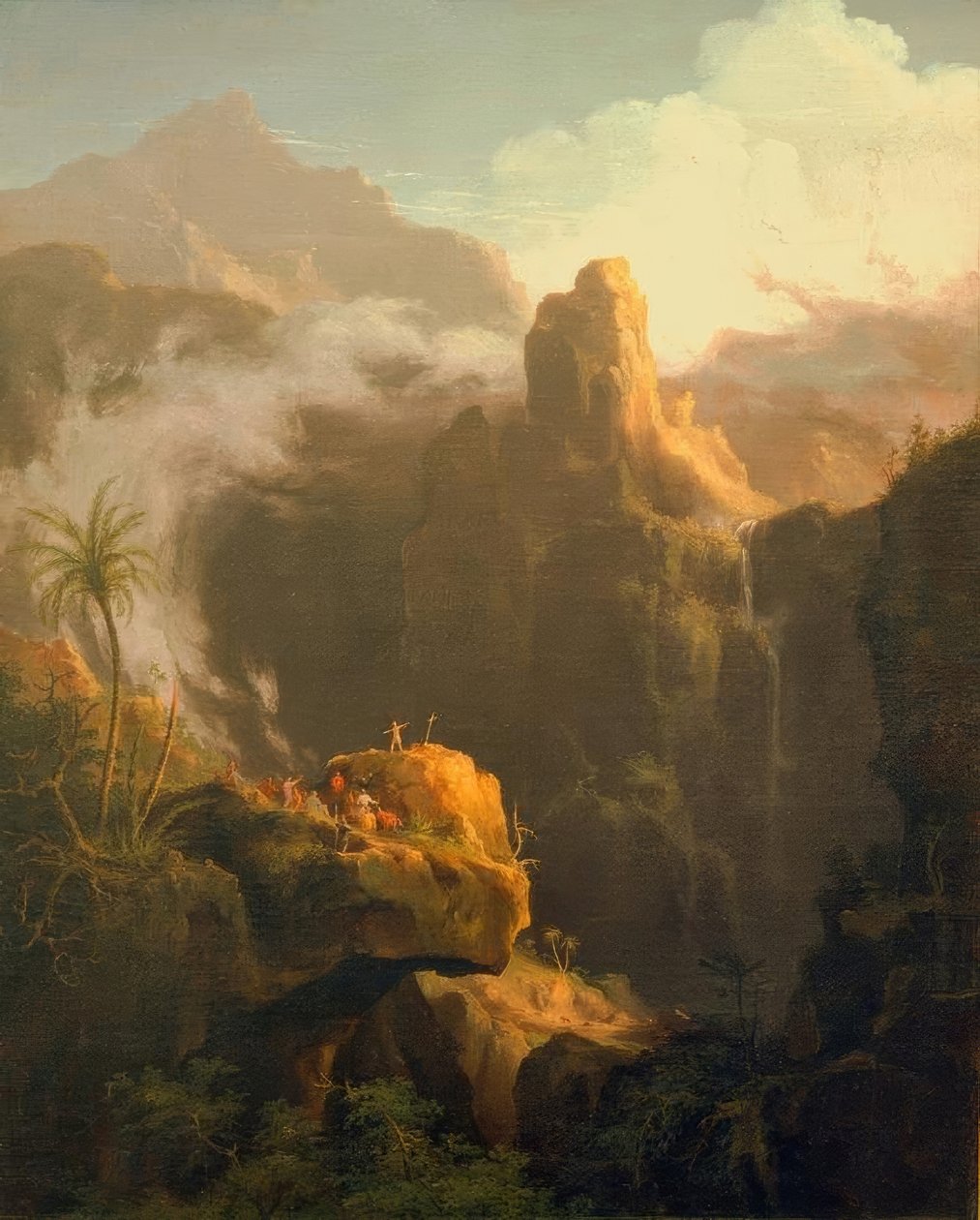 Kompozycja krajobrazowa, św. Jan na puszczy autorstwa Thomas Cole