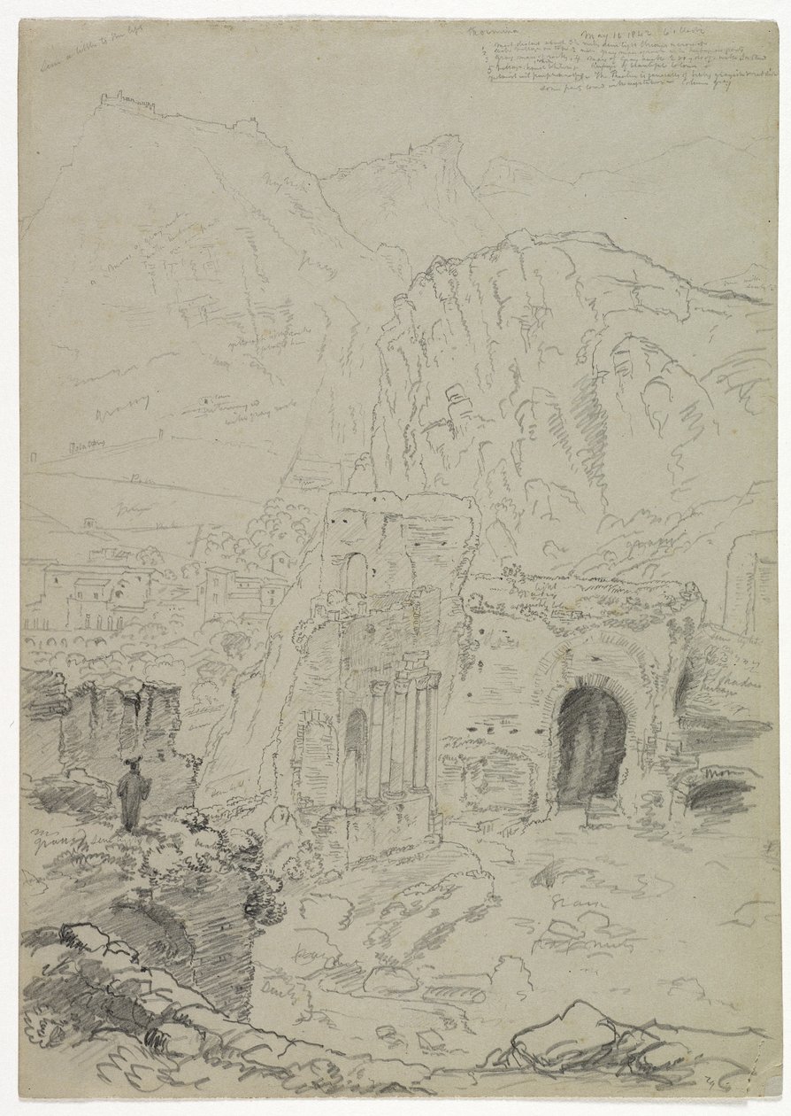 Таормина, Сицили, 1842 он autorstwa Thomas Cole
