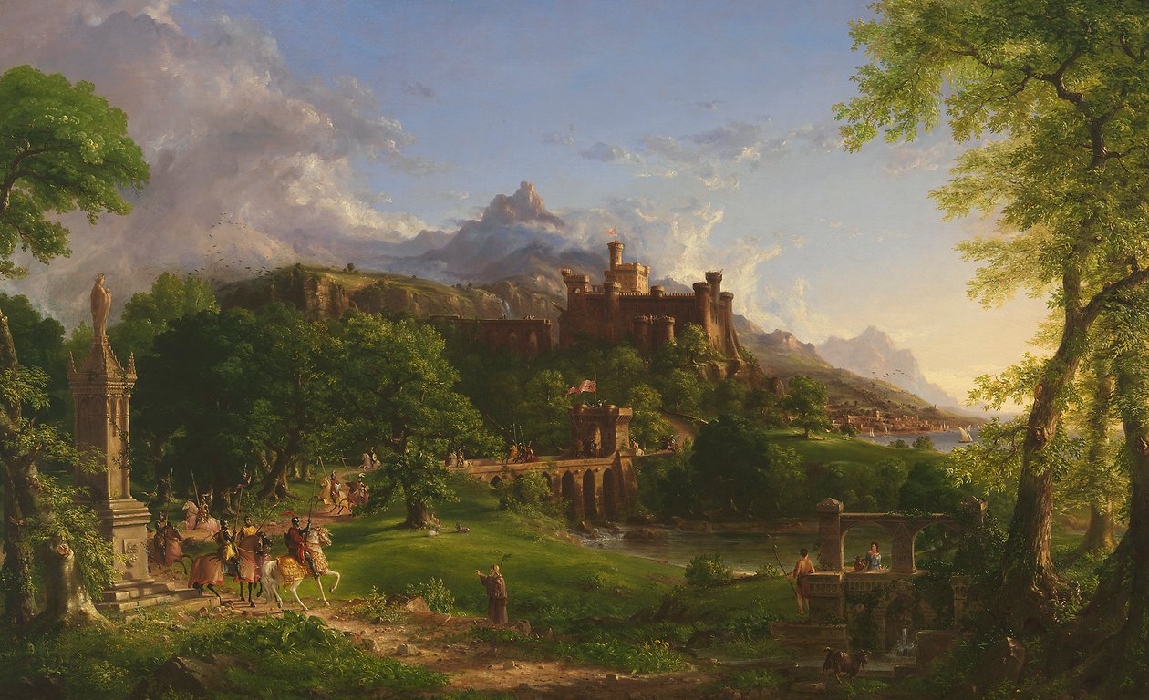 Wyjazd, 1837 autorstwa Thomas Cole