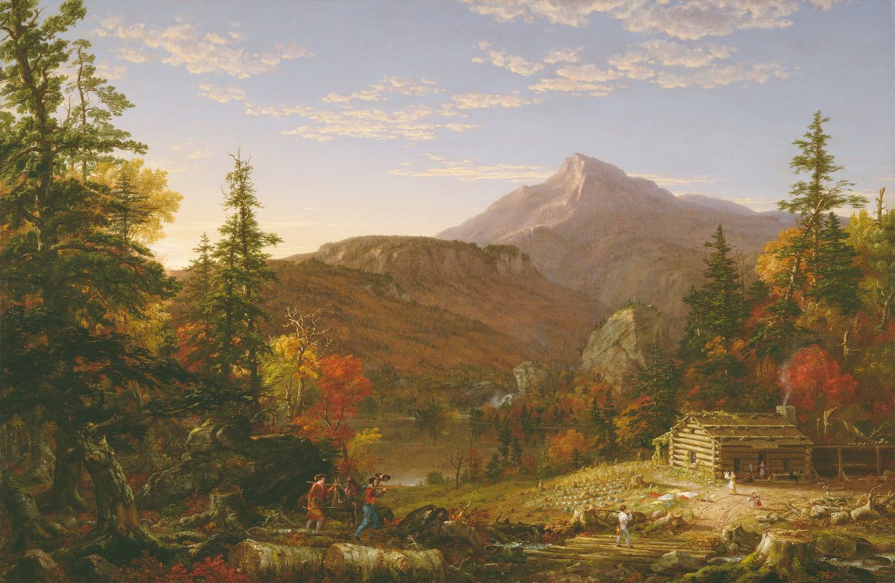 Powrót łowcy autorstwa Thomas Cole
