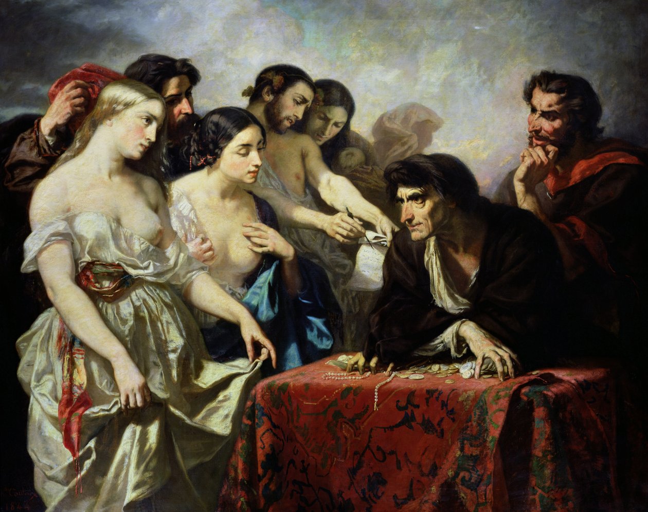 Miłość do złota, 1844 autorstwa Thomas Couture
