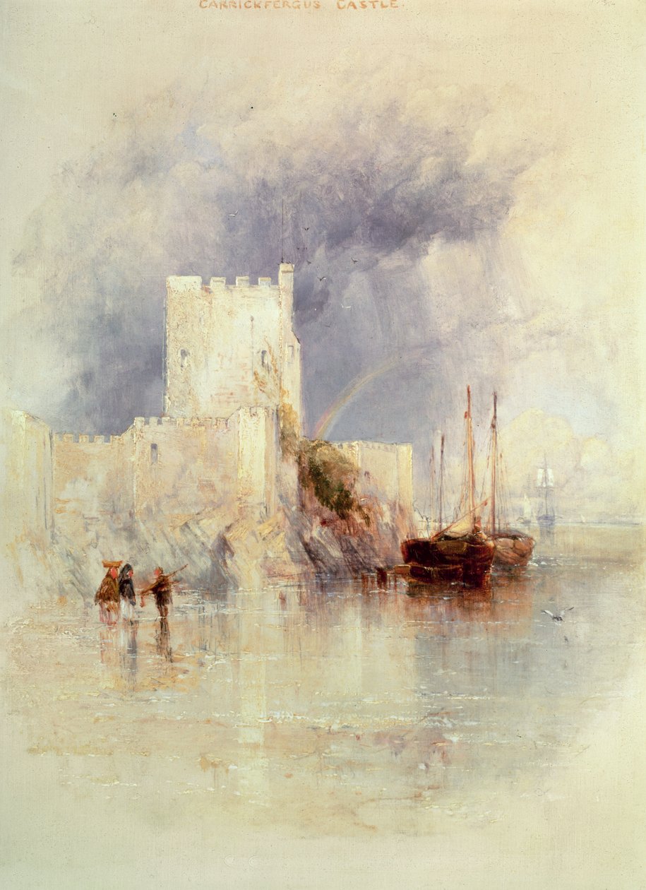 Carrickfergus, Irlandia autorstwa Thomas Creswick